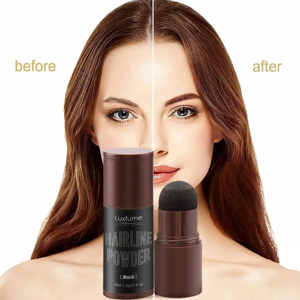 مقاوم للماء الجبين الظل مسحوق ، الشعر المخفي ، خط الشعر الأسود الطبيعي ، طويلة الأمد الجذر ، البني المخفي ، P2Z1