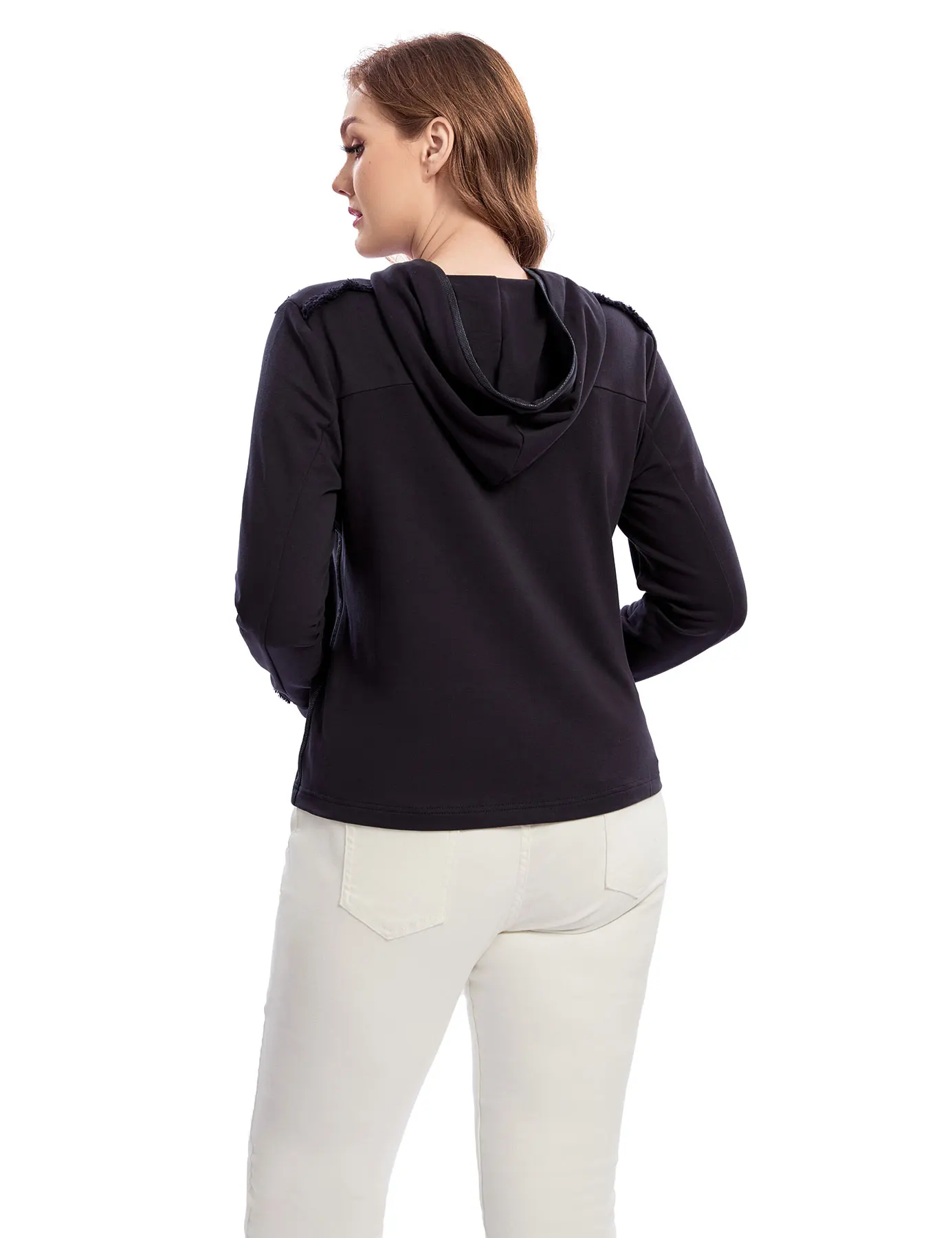 Cappotto da donna alla moda primaverile e autunnale lavorato a maglia taglie forti