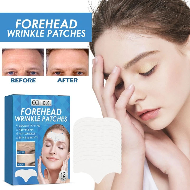 

Forehead wrinkle patch fade wrinkles reduce fine lines nasolabial folds firming lift moisturizing Anti Aging facial Skin care