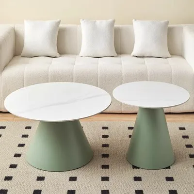 Modern Center Coffee Tables Round Cat Couch Storage Coffee Tables Metal Tray Table Basse Salon Furniture Living Room Sete