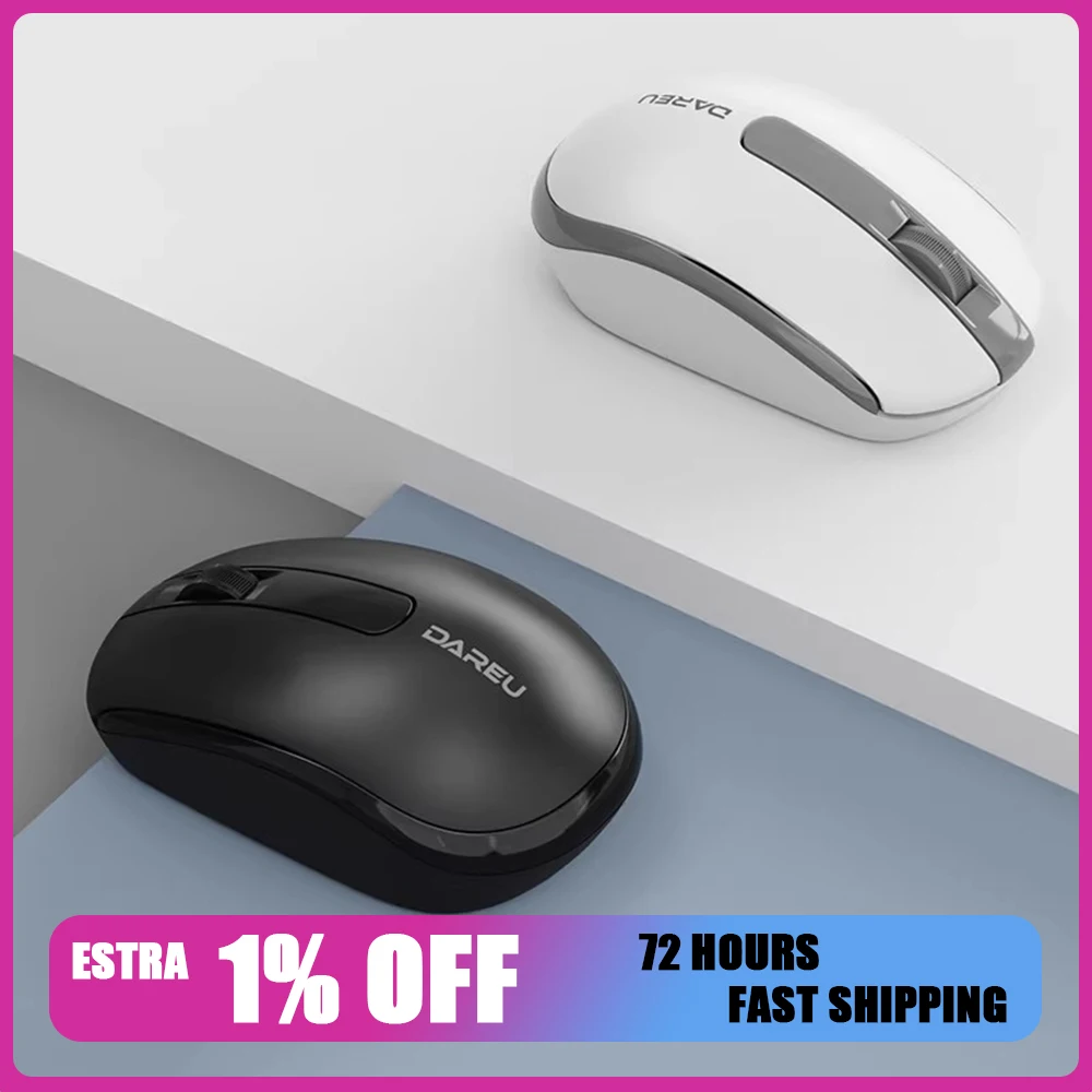 

DAREU LM105B Mouse Three Modes Ergonomic Design Wireless Mouse 78g Low Delay Mute Light Weigh Mouse Office Work Pc Accessories