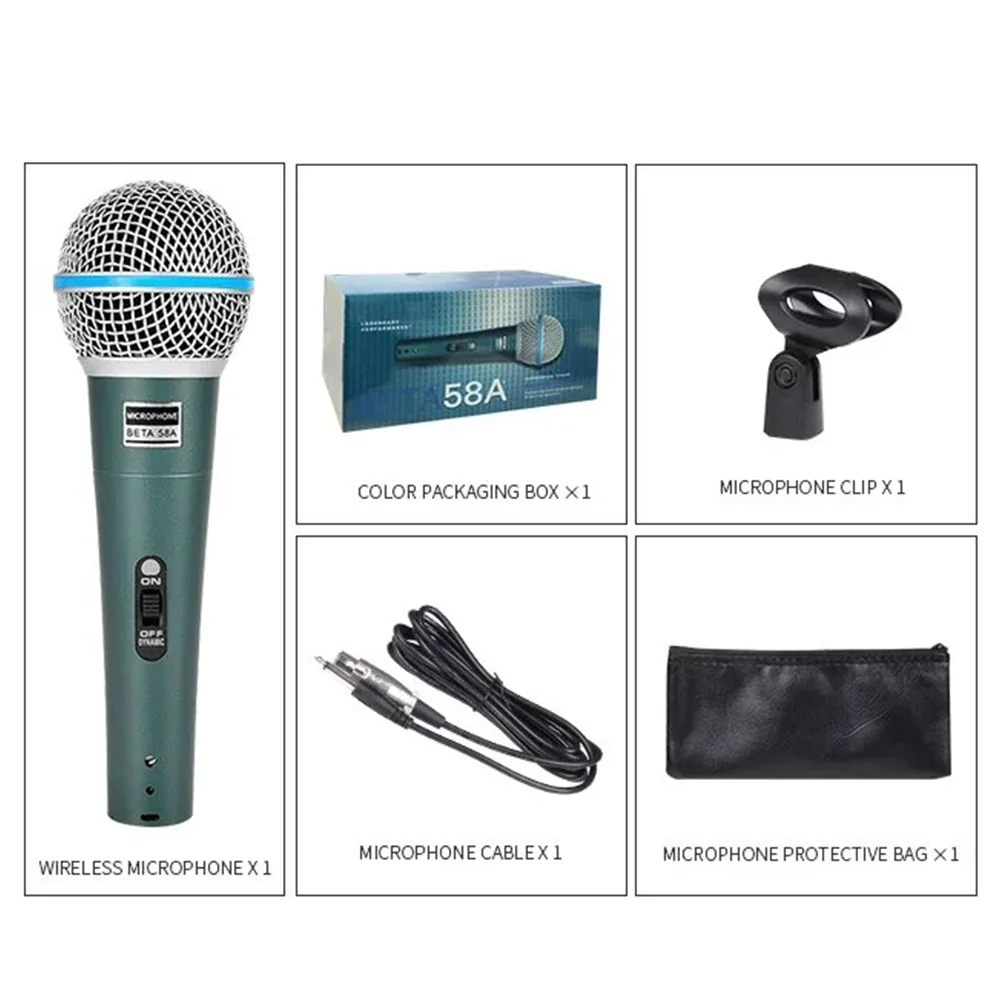BETA58A BETA58 supercardioid Dynamic Microphone For Stage Singing Professional Wired Mic for Shure Karaoke Recording Vocal