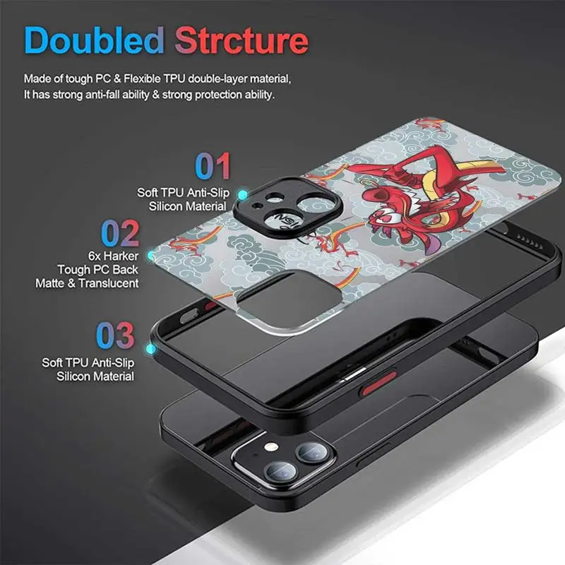 Custodia Disney Mulan Mushu per Samsung Galaxy S23 S22 S20 S21 S10 Plus Ultra FE Bumper Note 20 Armor Cover