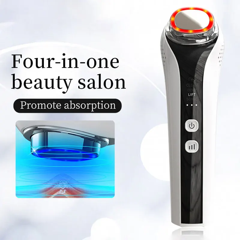 Ultraschall-Gesichtsmassagegerät EMS Mikrostrom Multifunktions-Haushalt Lifting Einführung Verjüngungsinstrument Schönheitsgerät
