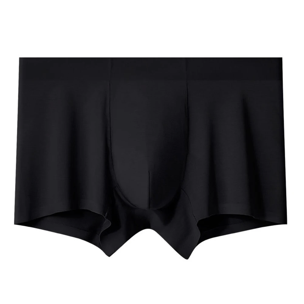 Men Seamless Thin Trunks Extreme Men's Underwear Breathable Panties Solid Bulge Pouch Underpants Boxers Man Sports Boxer Shorts