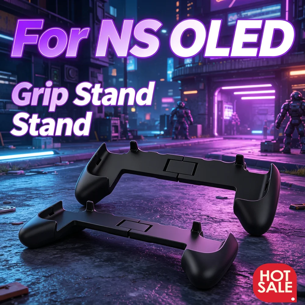 Ergonomic Game Console Protective Grip Fit Handheld Stand Holder Fit for  Switch OLED Accessories