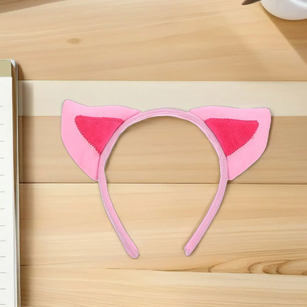

2 Sets Party Headdress Pig Costume Kids Headbands for Girls Ears Animal Accessories Hair Cute
