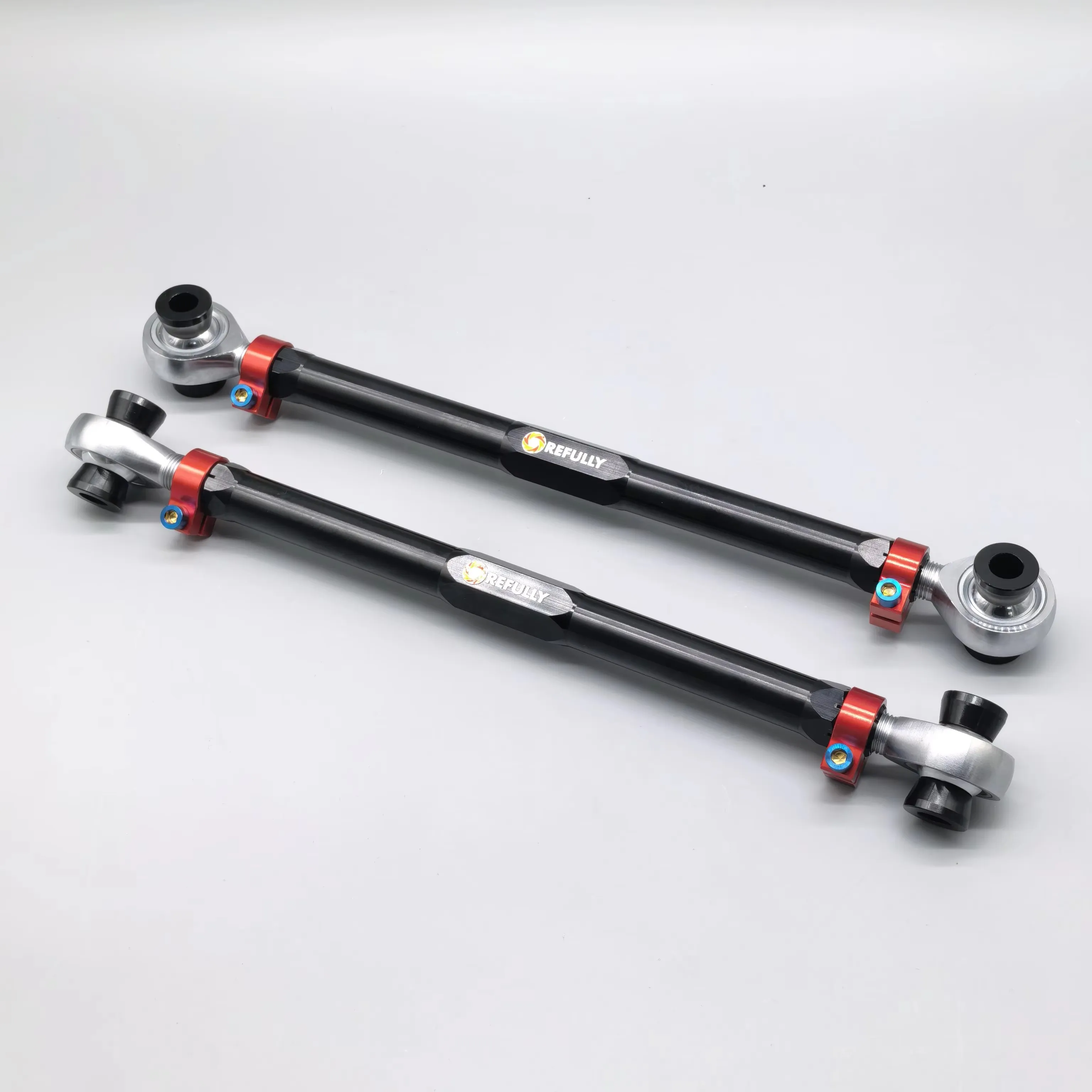 For BMW Adjustable Rear Toe Arms – 2024 Aluminum, FK Bearings, 360° Rotating Clamp – Track & Street Suspension Upgrade