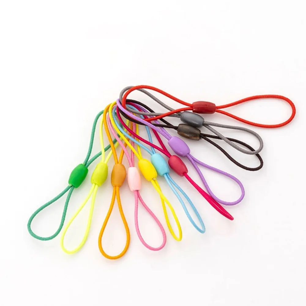 5Pcs/Lot Lanyard Lariat Cords Elastic rope Keychains Hooks Mobile phone Strap Charms Keyring Bag Accessories Key Ring