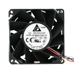 New for delta PFM0812HE-01 A01 DC 12V 7.00A 80x80x38mm 8038 Server powerful axial cooling Fan