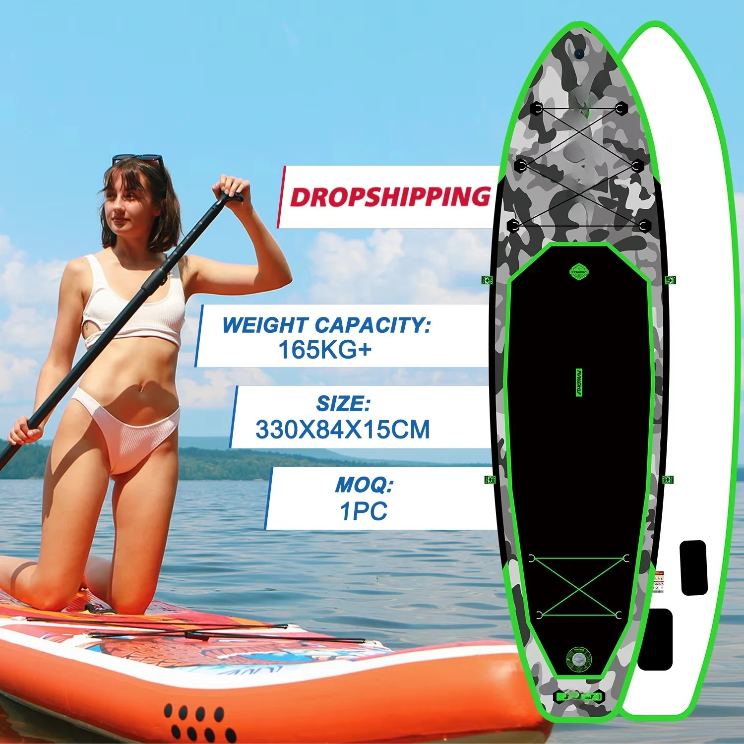 Dropshipping Wholesale Paddle Board Inflatable Hydrofoil Surfboard Fins Paddle Grip sup Board Wakeboards Surf Board