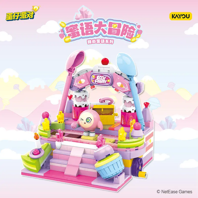 Kayou Eggy Party Building Blocks Sweet Honey Words Series Official Genuine Peripheral Assembled Toy For Game Fans Collection