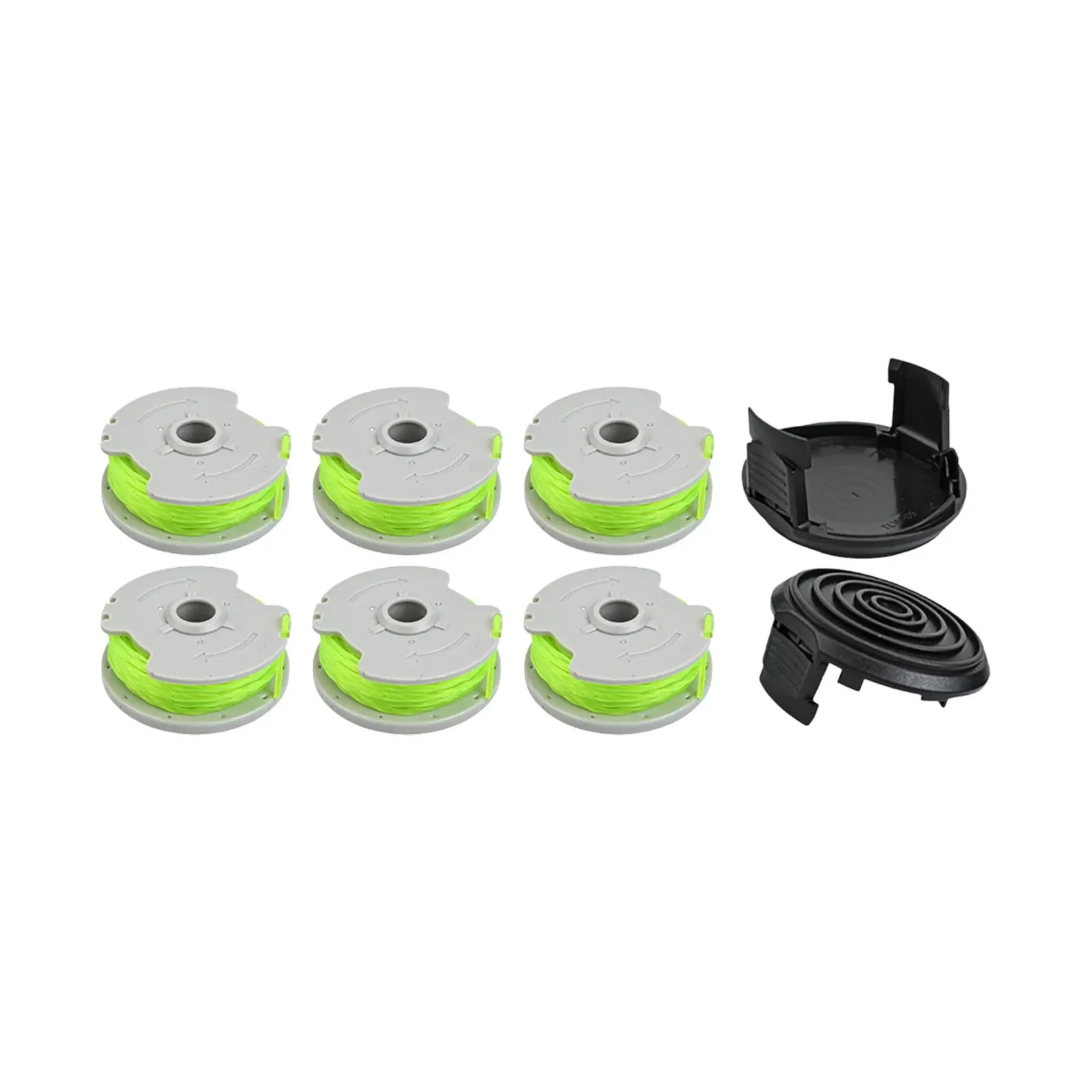 

6pcs For WA0014 Spool & Line WG168 WG184 WG190 WG191 String Trimmer+2Caps Gardening Tools Replacement Garden Power Tool Parts