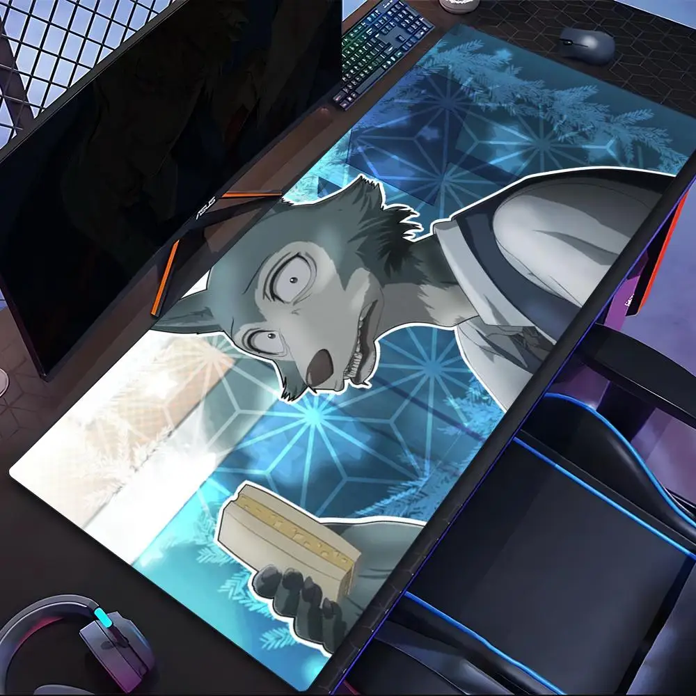 

Cartoon beastars Mouse Pad Tablet mouse Pad Laptop xl desktop mouse mat cute HD printing Gaming keyboard pad csgo Player 90x40