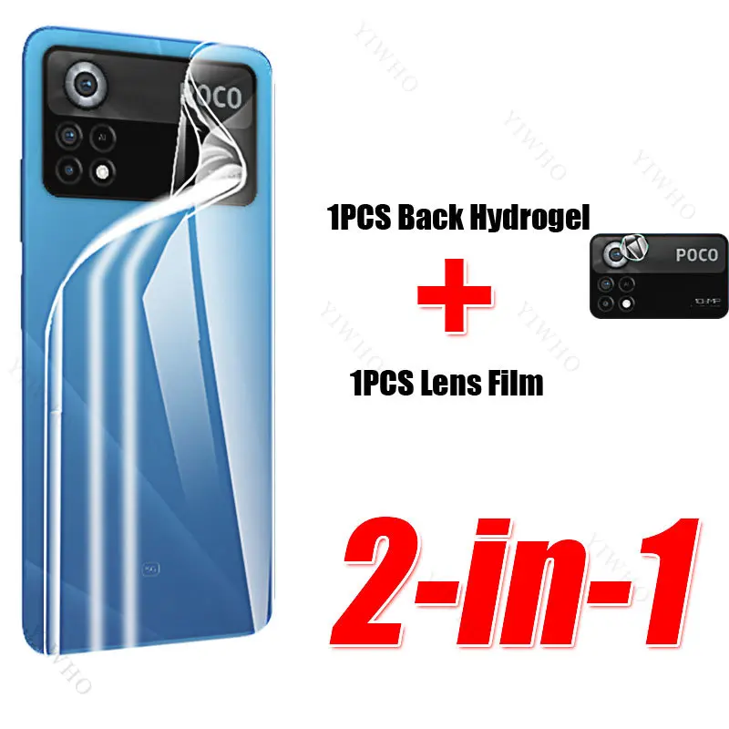 (에서 선박 us) Poco X4 Pro 5G 샤오미 용 하이드로 겔 필름 Poco M5s M5 M4 M3 X3 F4 F3 C40 Pro 5G NFC GT 백 필름 카메라 렌즈 보호