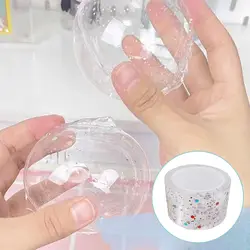 1Meter Bubble Blowing Double Sided Tape Blowable Bubble Tape Glitter Nano Tape Sticky Ball Tape DIY Crafts Kids Toy