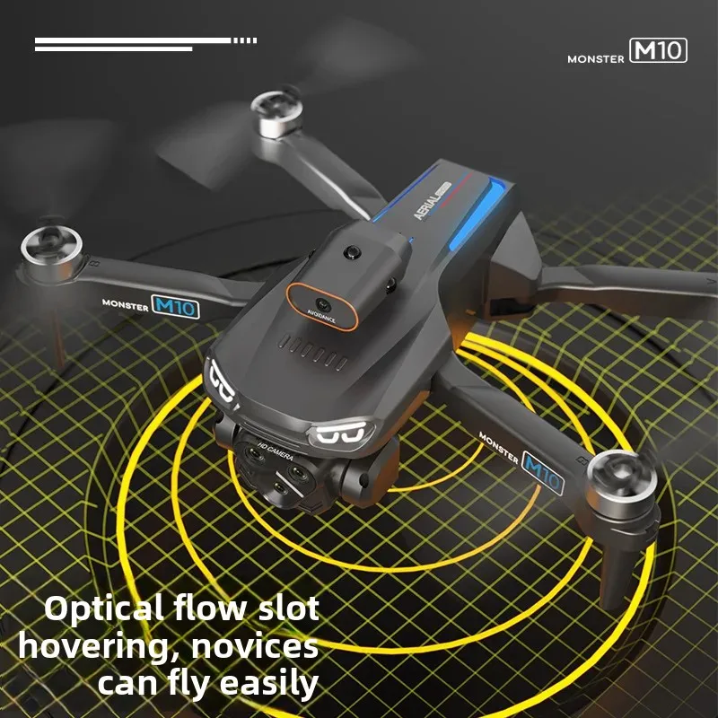 

Бесщеточный дрон M10 с тремя камерами высокой четкости, профессиональная аэрофотосъемка, квадрокоптер, игрушка-самолет с дистанционным управлением