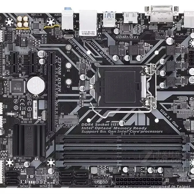 

Work package For Gigabyte Z370M-DS3H main board Support 9th generation 8th generation Intel HDMI high definition interface M.2