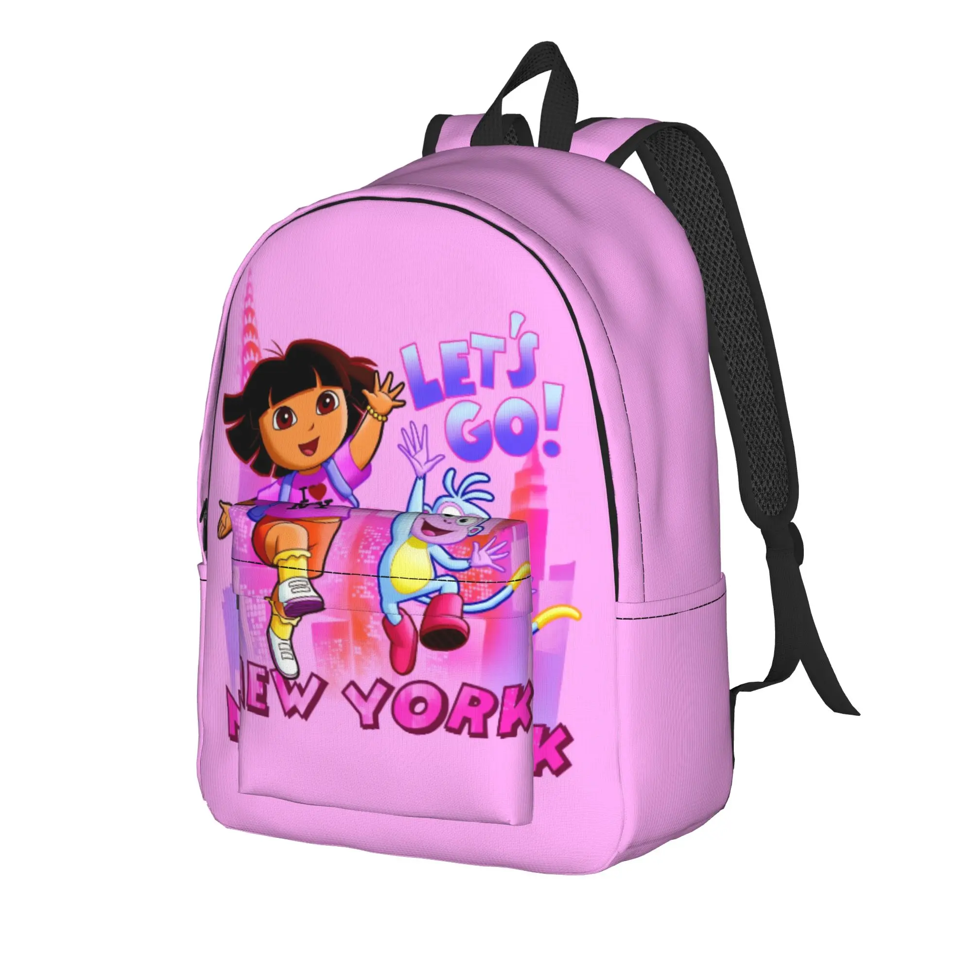 Pink Graffiti Backpack Doras The Explorer Workout Backpacks Female Pretty School Bags Designer Print Rucksack