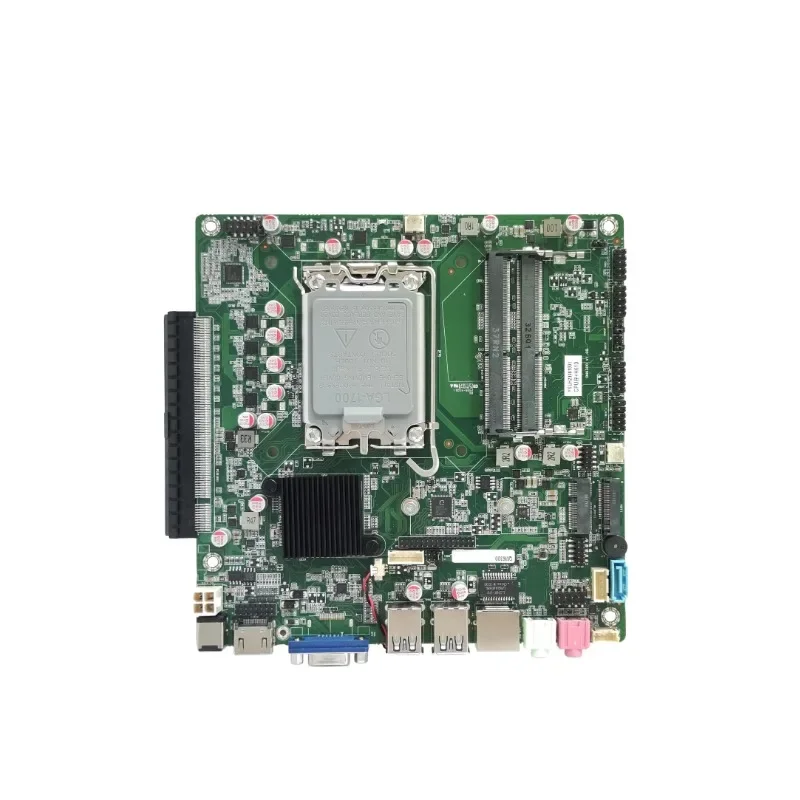 Chipset h610 placa-mãe lga 1155 QM6300 core13th i7 placa-mãe interface PCI-E X16 suporta portas DP de resolução 4K RS232
