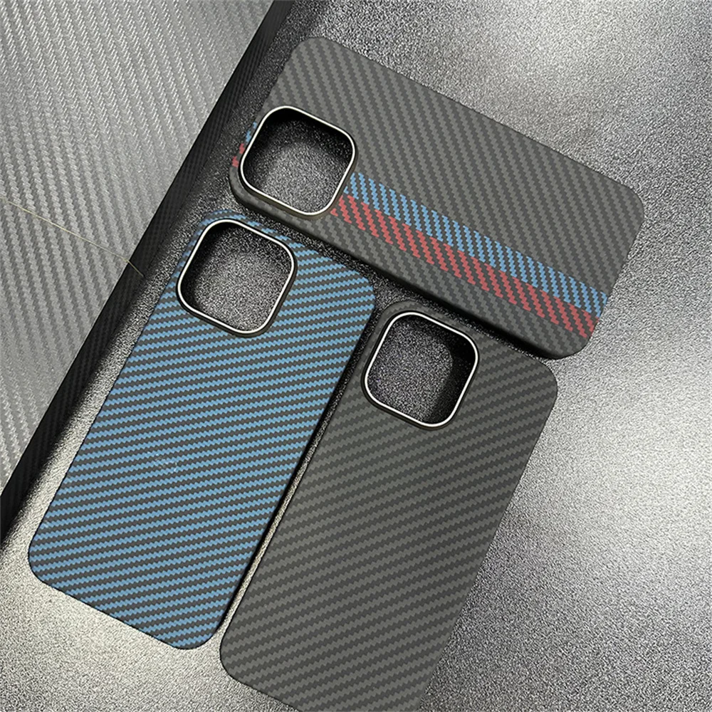 Carbon Fiber Case for iPhone 15 Pro Max Plus,for MagSafe, 1500D 600D Aramid Fiber Protective Case Magnetic,Slim Thin