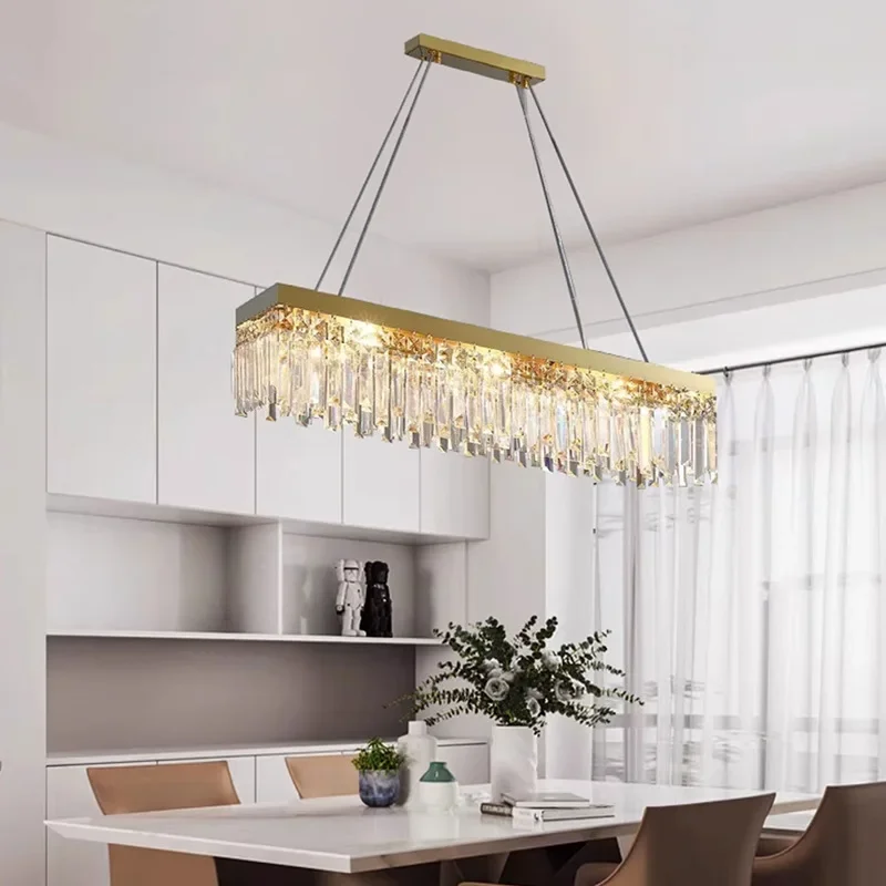 Simples e atmosférico sala de estar lustre high-end luz luxo sala de jantar quarto principal luxo