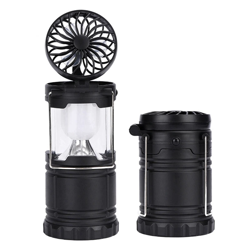 

Outdoor LED Lanterns Bright Battery Powered Hanging Lanterns With Fan, For Camping Hiking