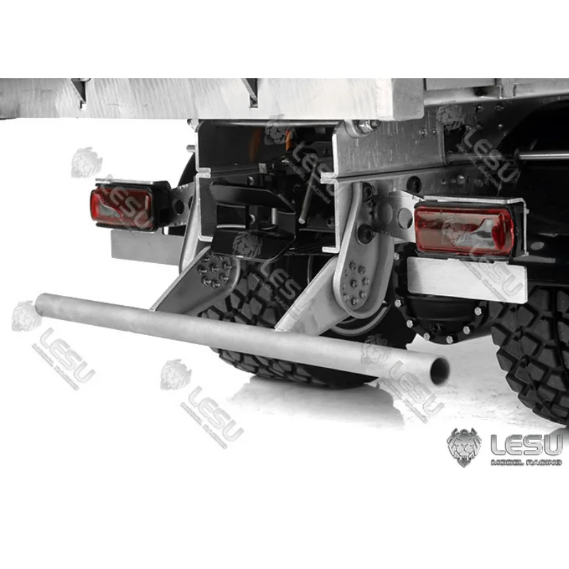 Parachoques Trasero Metálico RC 1/14 para Excavadora Hidráulica Tamiya, Camión Volquete, Camión Tripper SCANIA MAN VOLVO, Piezas DIY