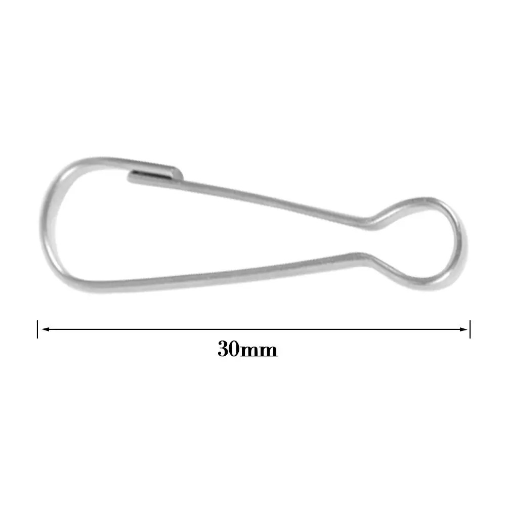 10pcs High Quality Mini 304 Stainless Steel DIY Metal Buckles Keychain Clips Doll Bag Chain Baby Dolls Connecting