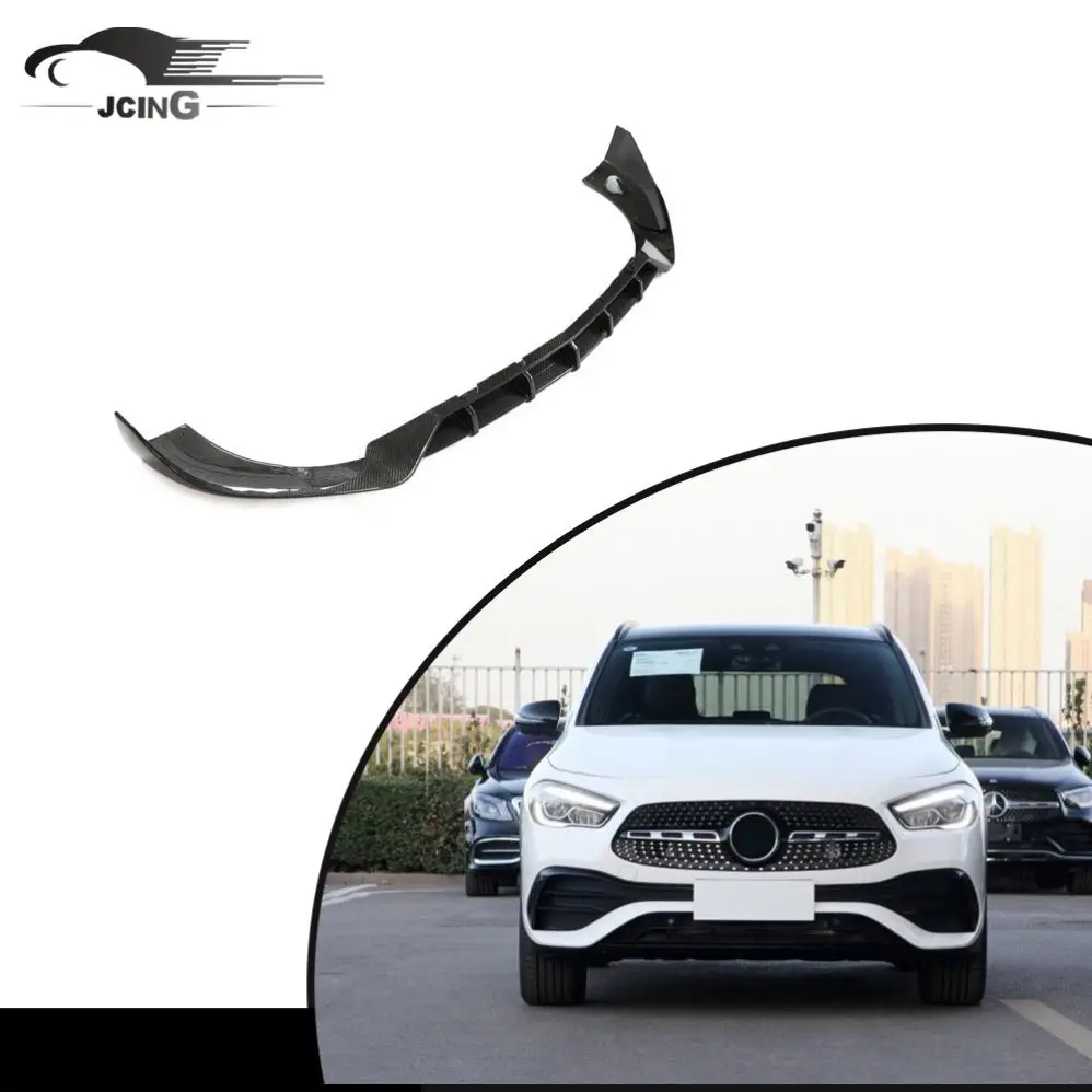 

Подходит для передней губы из углеродного волокна H247 для внедорожника Mercedes-Benz GLA CLASS GLA200, GLA250, GLA35 AMG