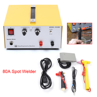 80A Pulse Spot Welder for Gold Silver Jewelry Portable Handheld with Footswitch High Precision Welding Machine for Rings Repair