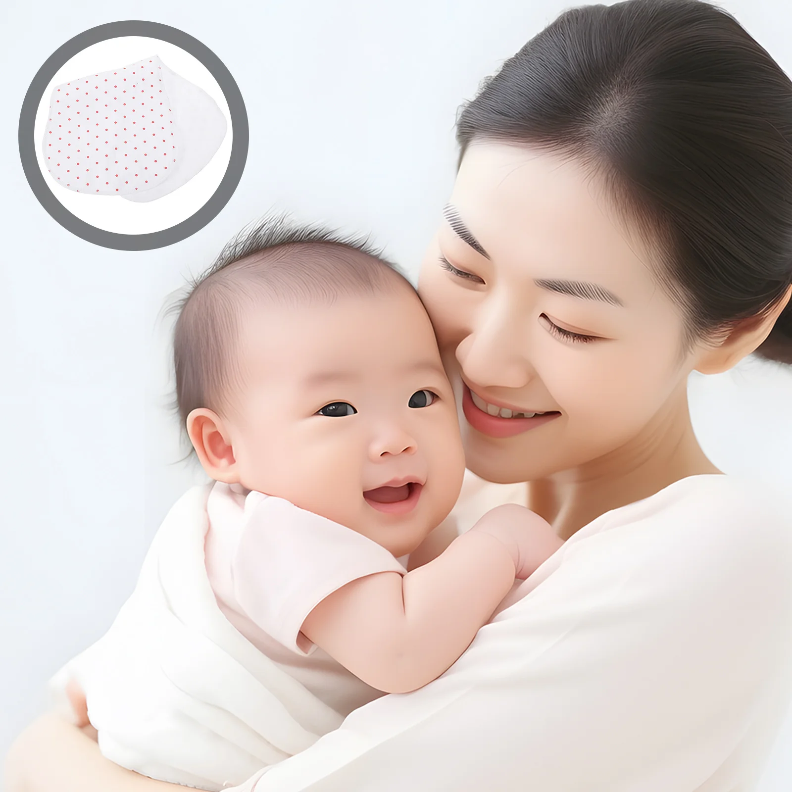 

Baby Burp Cloth Soft Cotton Absorbent Washcloth for Newborn Drool Spit Up Must-Have Burping Cloth White Baby Boy