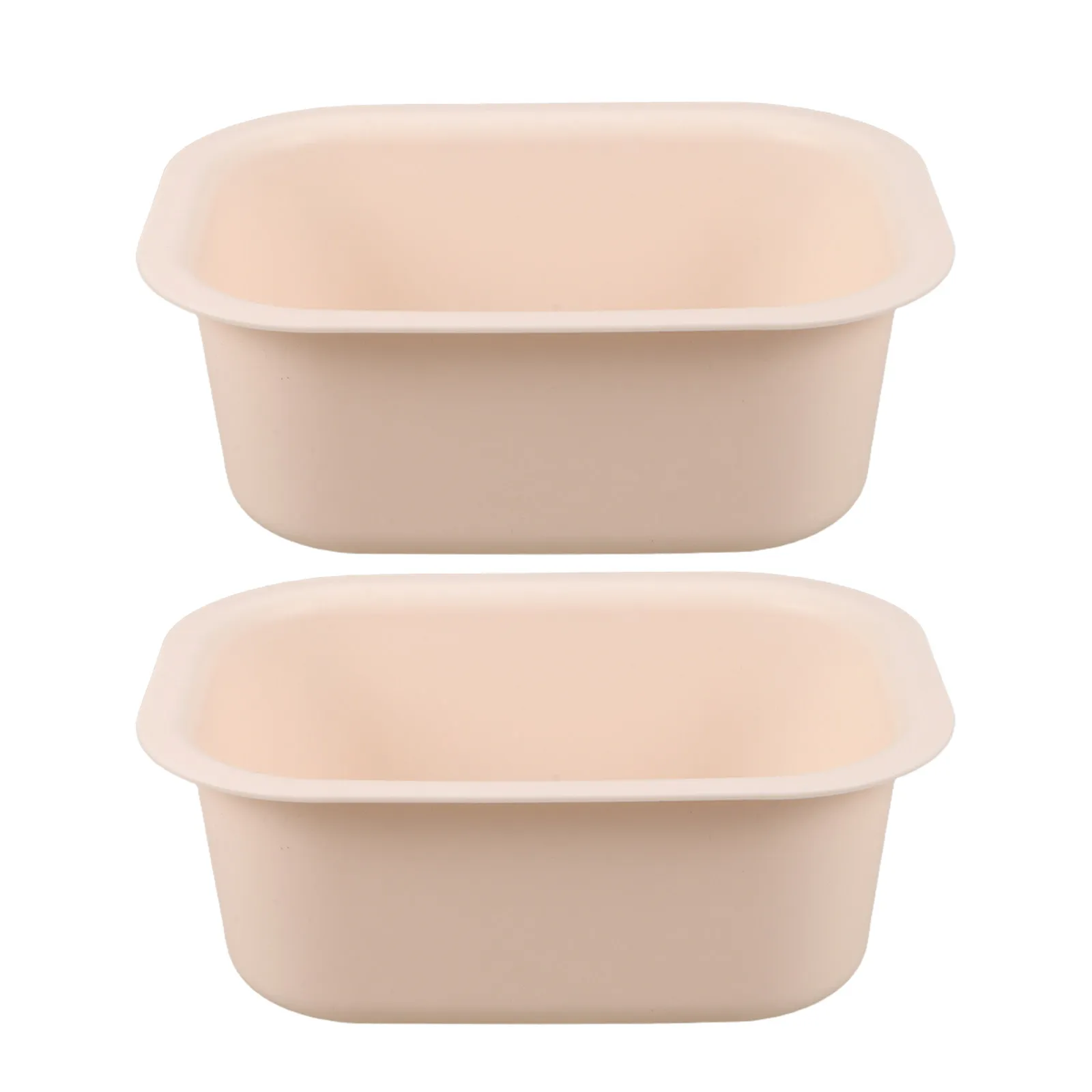 

2pcs White Rectangular Plastic Baby Changing Table Basin Non Slip Thickened Wash Tub For Diaper Station Nursery Storage Infant