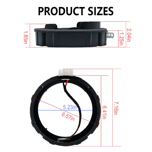 Imagen 2 del producto 1 par de adaptador de altavoz de coche para Volkswagen Magotan Sagitar Tiguan Skoda Octavia soporte de Audio 6,5 8 pulgadas especial con enchufe sin pérdidas