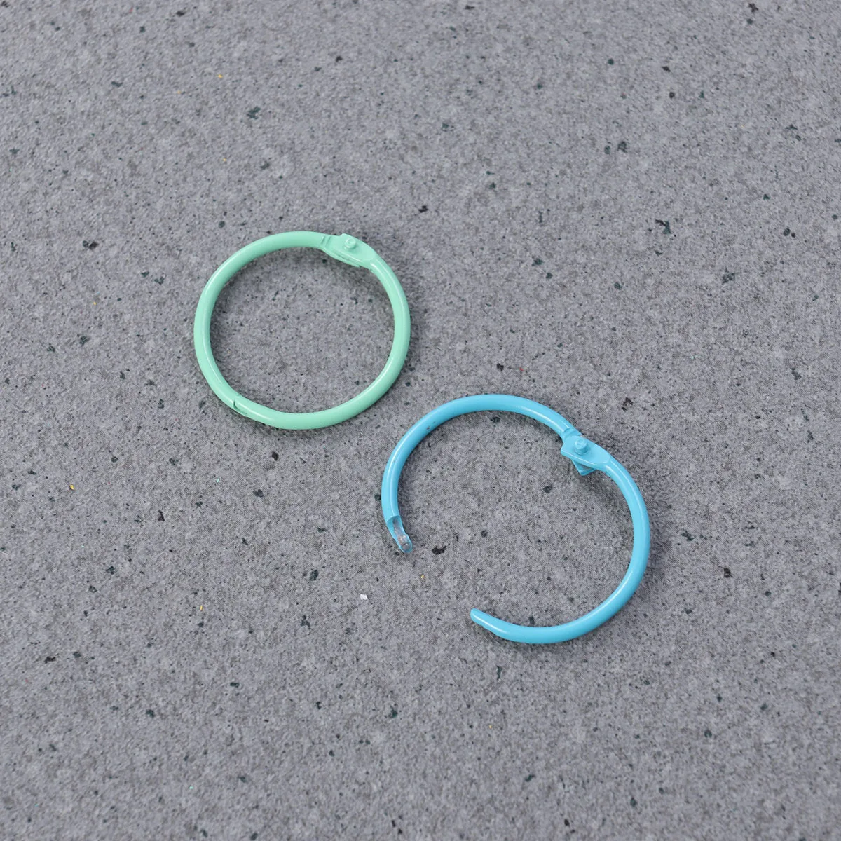 

50pcs Colorful Book Rings Metal Binding Supplies Loose Leaf Binder Office Use Book Binder Hoops Nickel Plated Rustproof