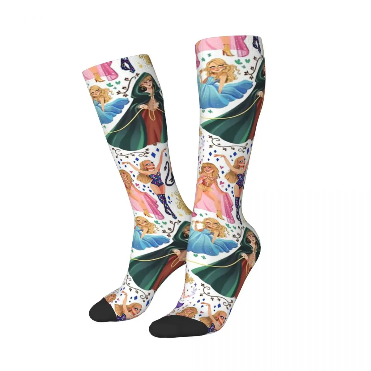 Taylor Eras Socks Harajuku Sweat Absorbing Stockings All Season Long Socks Accessories for Unisex Christmas Gifts