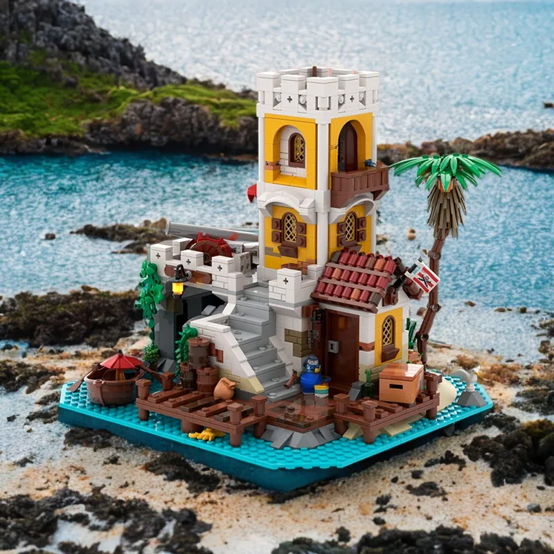 1179pcsMOC Imperial Outpost Remake DIY Frontier Guard Station – Modular Castle-Style Watchtower Birthday Building Blocks Gift