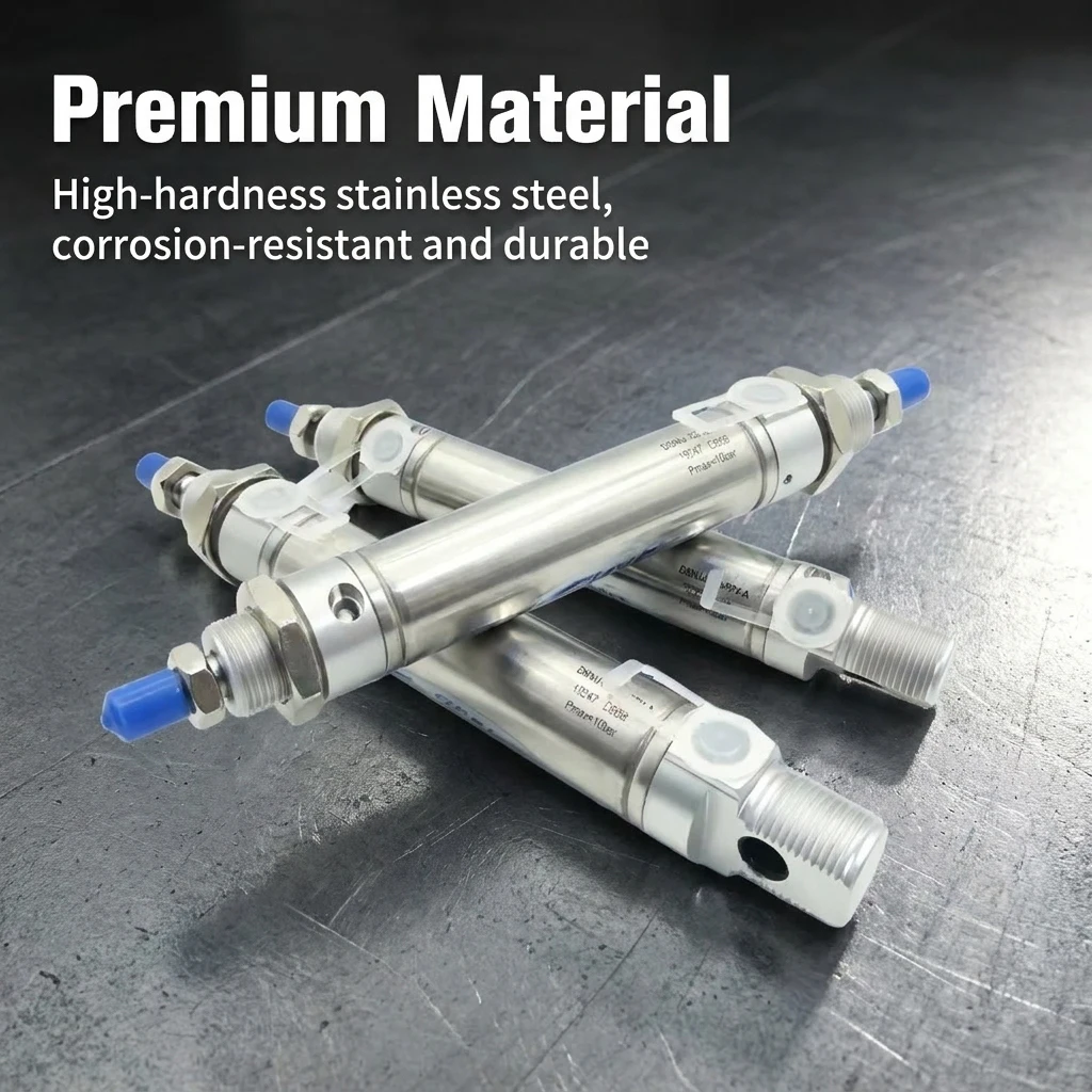 DSNU-12-160-P-A DSNU-16-10-PPV-A Double Acting Round Pneumatic Air Cylinder Stainless Steel with Magnetic Sensor for Automation