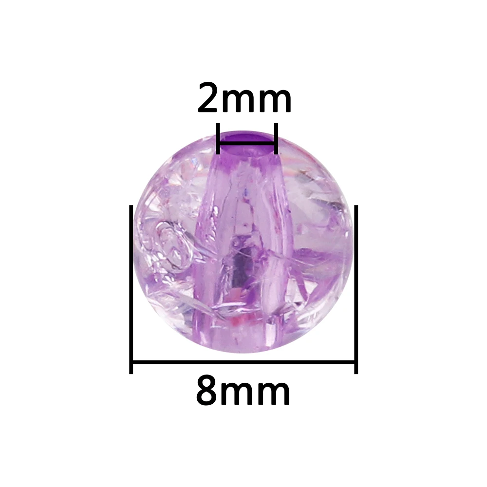 Big Package 500Garms Round Acrylic Beads For DIY Handmade Bracelet Necklace Jewelry Phone Chain Making Accessories X0213A