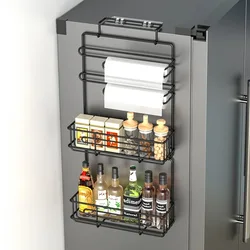 Kitchen Multifunctional Refrigerator Rack Side Hanging Storage And Preservation Bag Seasoning Storage Rack Kitchen Supplies