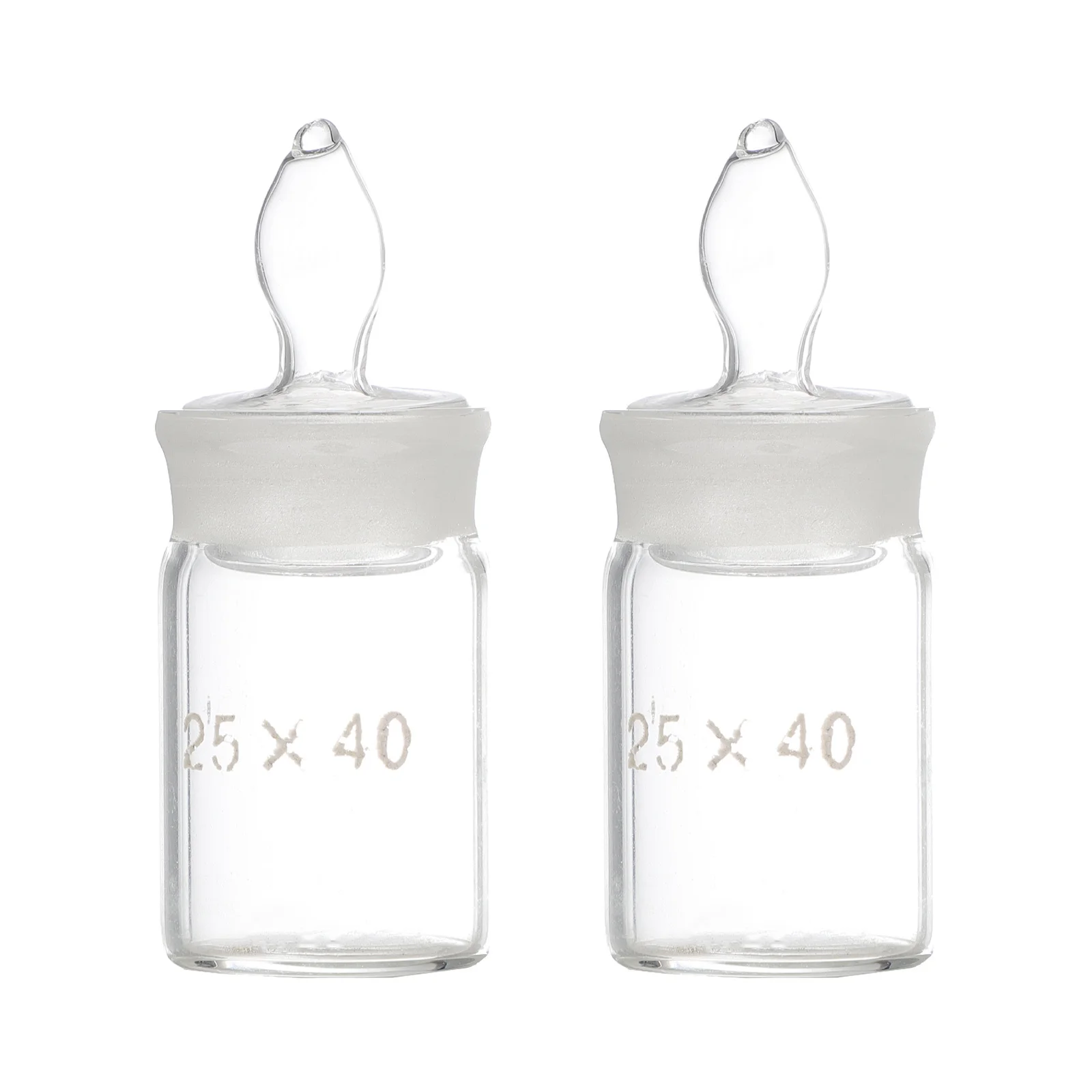 

2Pcs Weighing Bottle Flat Low Specific Gravity Bottle Accurate Laboratory Equipment Sealed Spill Proof Aroma Storage