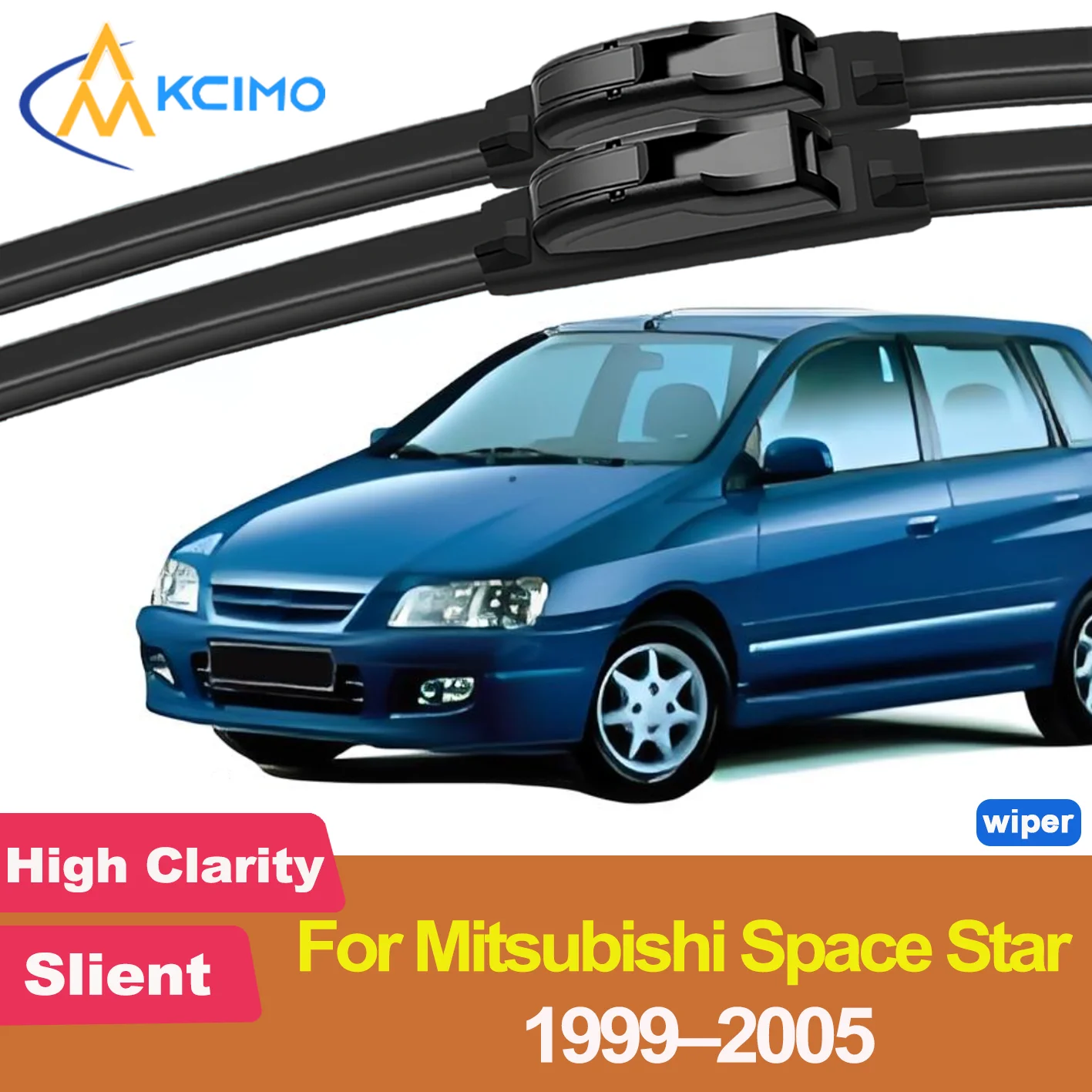 

2PCS New Front Windshield Wiper Blade for Mitsubishi Space Star 1999-2005 Front Windshield Auto Wipers Blade Accessories 2005