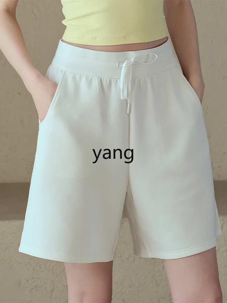 CX summer loose high waist belly five points yoga pants wear running training fitness pants