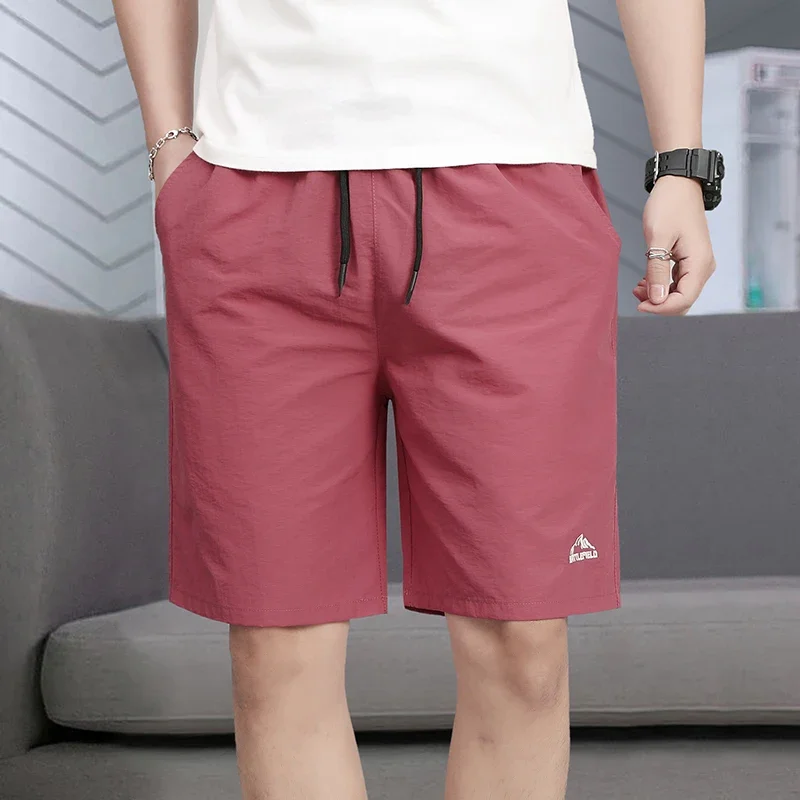 LIBIELIY Men's Cotton Shorts Summer Thin Loose Version Of The Hundred Five Pants Trend Casual Sports Pants