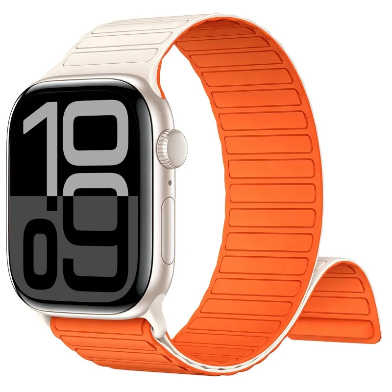 Magnetisches Armband für Apple Watch Series 11 10 9 SE 44mm 40mm 46mm 42mm 45mm 41mm Silikonarmband für iWatch Ultra 3 2 49mm Armband
