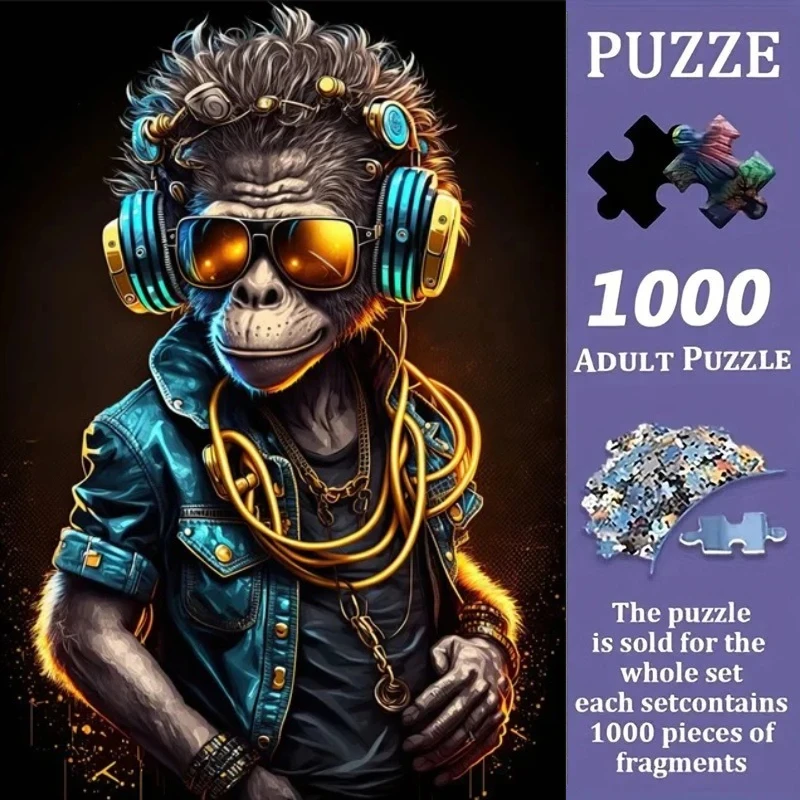 

Пазл-головоломка с изображением кошки, 500/1000 деталей, развивающая игрушка для детей, детские игры, рождественский подарок