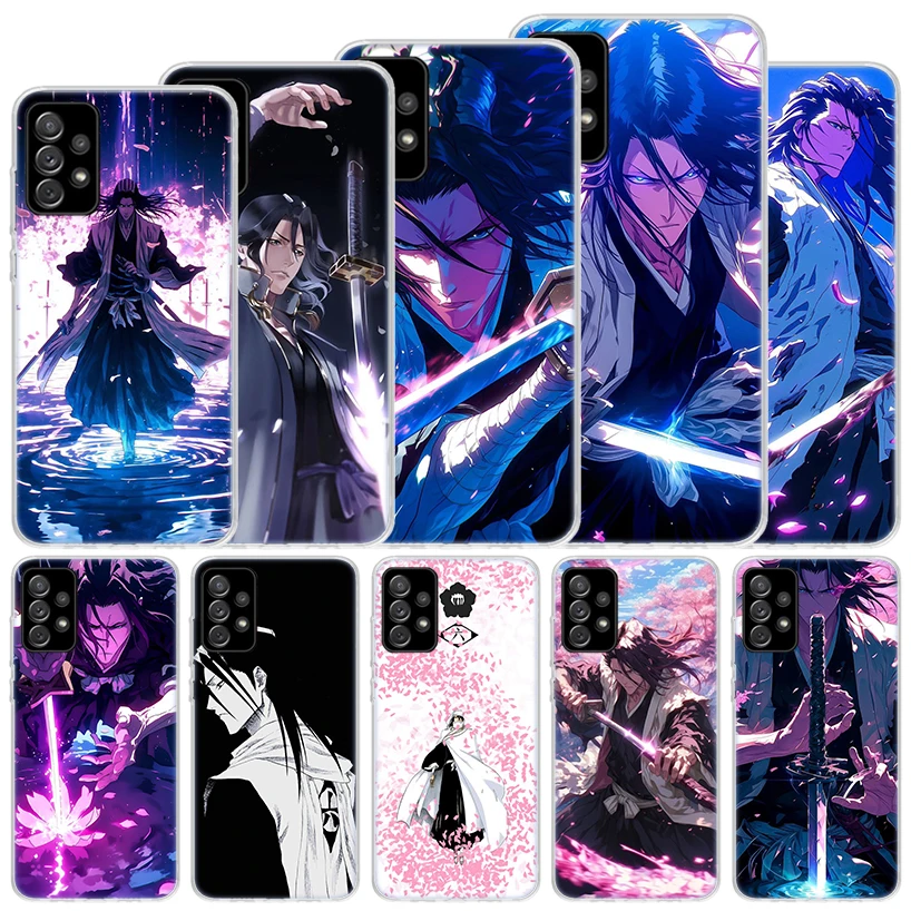 Фото Мягкий чехол Bleach Kuchiki Byakuya для Samsung Galaxy A17 A16 A26 A36 A56 A15 A14 A13 A55 A54 A53, чехол для телефона A25 A35 A24 A34 A23 - фото товара