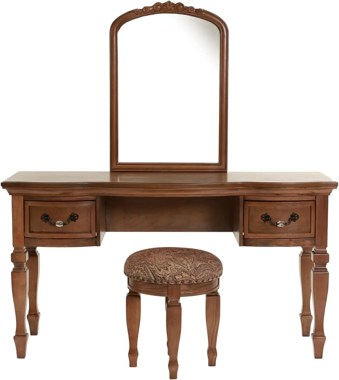 

Bobkona Metro Vanity with Stool, Antique Oak