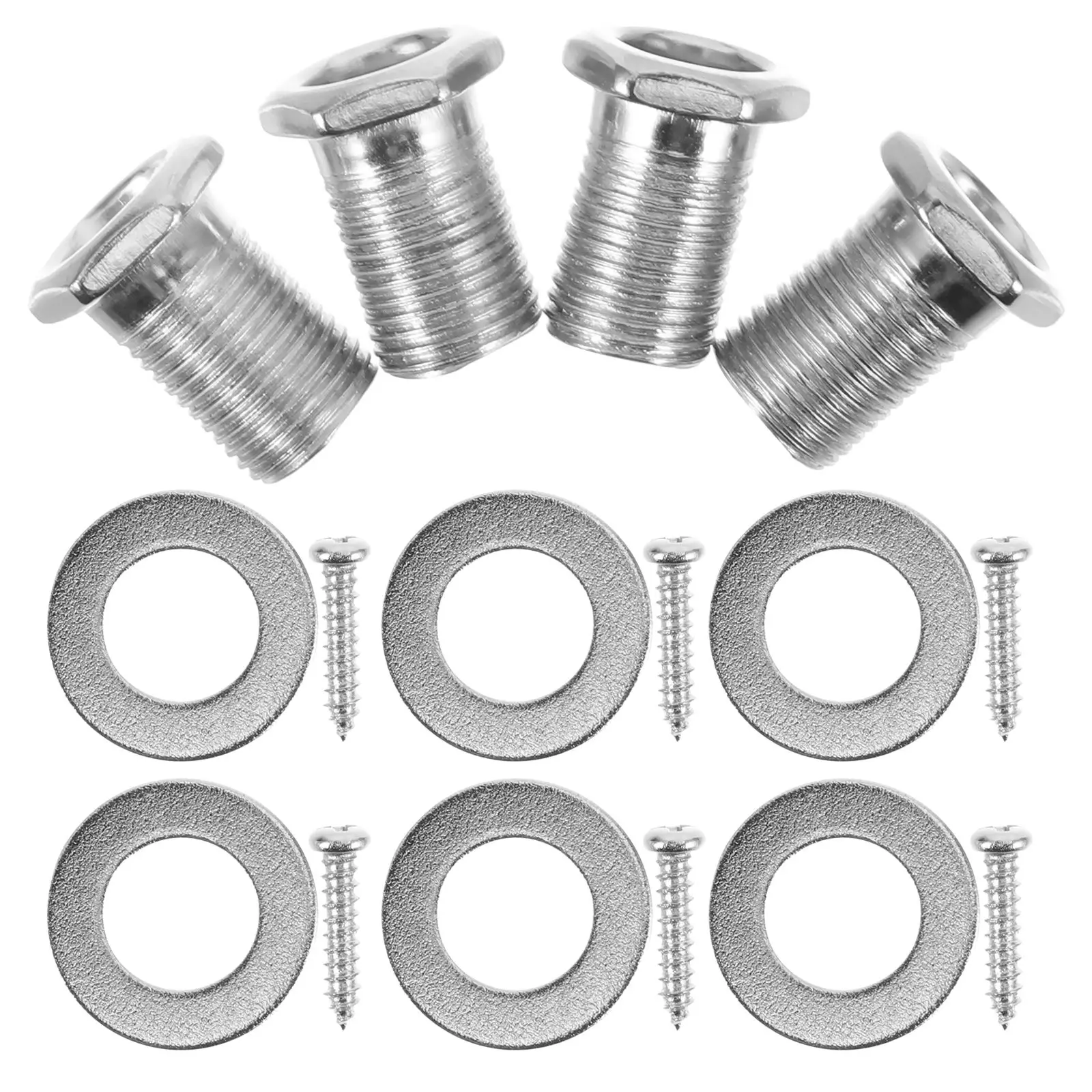 6 Sets Guitar Tuner Accessories Replacement Screws Cap Washers for Acoustic Electric Guitar Nut Pegs Tuning Nuts Washer Stable