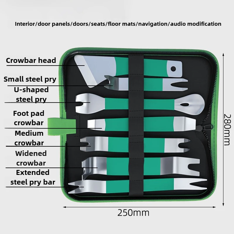 Car Panel Removal Tool Kit Practical Car Door Nail Puller Audio Modification Parts Disassembly Repair Toolkit Hand Tool with Bag